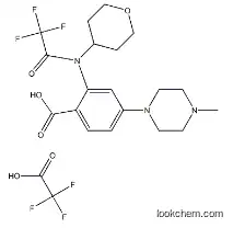 4-(4-methylpiperazin-1-yl)-2-[(tetrahydropyran-4-yl)(2,2,2-trifluoroacetyl)amino]benzoic acid trifluoroacetate(1034975-62-6)