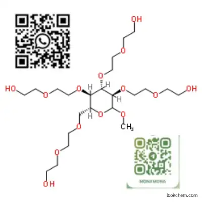 Poly(oxy-1,2-ethanediyl), .alpha.-hydro-.omega.-hydroxy-, ether with methyl D-glucopyranoside (4:1)