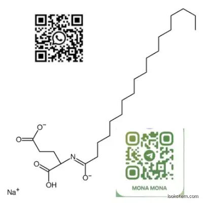 sodium hydrogen N-(1-oxooctadecyl)-L-glutamate