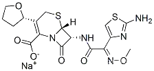 sodium (6R,7R)-7-[[2-(2-amino-1,3-thiazol-4-yl)-2-methoxyimino-acetyl] amino]-8-oxo-3-[(2S)-oxolan-2-yl]-5-thia-1-azabicyclo[4.2.0]oct-2-ene- 2-carboxylate