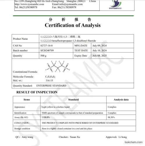 1,3-Propanedisulfonyl difluoride, 1,1,2,2,3,3-hexafluoro-