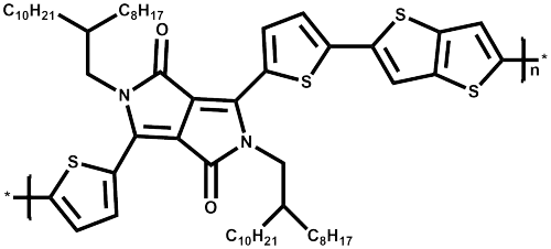 Poly[2,5-bis(2-octyldodecyl)pyrrolo[3,4-c]pyrrole-1,4(2H,5H)-dione -3,6-diyl)-alt-(2,2’;5’,2’’;5’’,2’’-quaterthiophen-5,5’’’-diyl)](1260685-66-2)