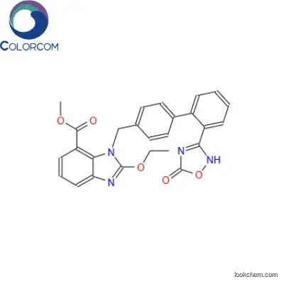 1H-Benzimidazole-7-carboxylic acid, 1-[[2'-(2,5-dihydro-5-oxo-1,2,4-oxadiazol-3-yl)[1,1'-biphenyl]-4-yl]methyl] -2-ethoxy-, methyl ester