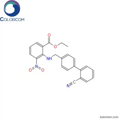 2-[[(2'-Cyano[1,1'-biphenyl]-4-yl)methyl]amino]-3-nitro-benzoic acid ethyl ester