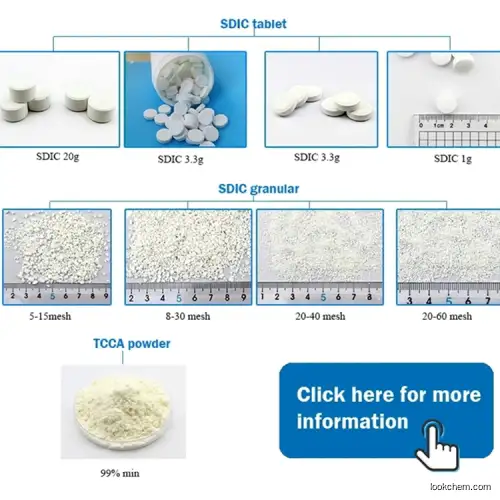 High Quality SDIC Sodium Dichloroisocyanurate 8-30mesh Granular CAS 2893-78-9