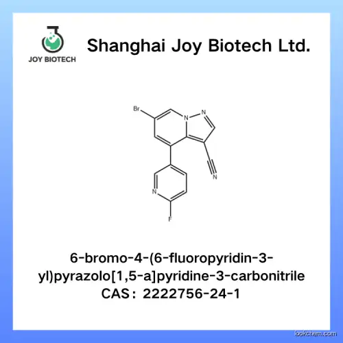 6-bromo-4-(6-fluoropyridin-3-yl)pyrazolo[1,5-a]pyridine-3-carbonitrile