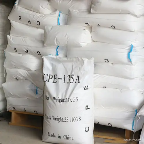 PVC Impact Modifiers CPE135A Chlorinated Polyethylene for PVC Pipes, PVC Profiles, Wires and Cables CAS No. 63231-66-3