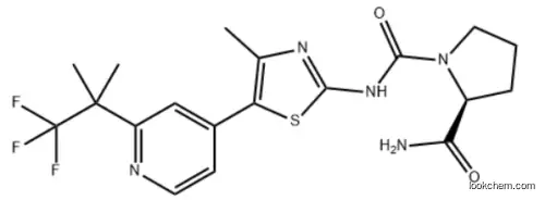 (2S)-N1-[4-Methyl-5-[2-(2,2,2-trifluoro-1,1-dimethylethyl)-4-pyridinyl]-2-thiazolyl]-1,2-pyrrolidinedicarboxamide
