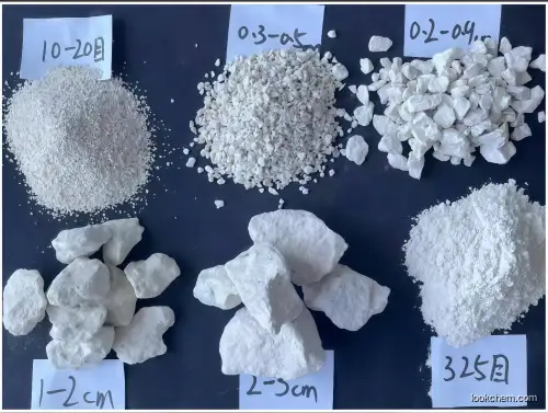 White Zeolite particle