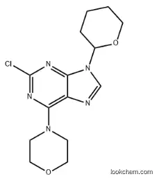 9H-Purine, 2-chloro-6-(4-morpholinyl)-9-(tetrahydro-2H-pyran-2-yl)-