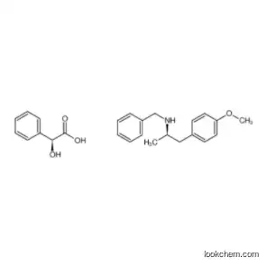 R-(N-Benzyl-2-amino)-1-(4-methoxyphenyl) propane (S)-mandelic acid salt