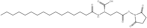 (S)-5-((2,5-dioxopyrrolidin-1-yl)oxy)-5-oxo-2-palmitamidopentanoic acid