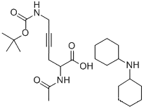 DL-2-ACETAMIDO-6-(BOC-AMINO)-4-HEXYNOIC ACID DCHA