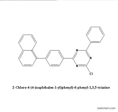 2-Chloro-4-(4-(naphthalen-1-yl)phenyl)-6-phenyl-1,3,5-triazine 98% with High Quality