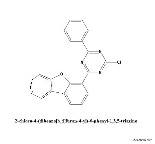 2-chloro-4-(dibenzo[b,d]furan-4-yl)-6-phenyl-1,3,5-triazine 99% for OLED