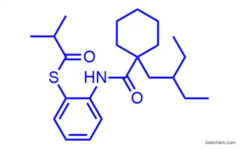 S-[2-[[1-(2-ethylbutyl)cyclohexanecarbonyl]amino]phenyl] 2-methylpropanethioate