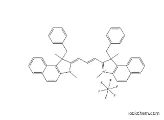 2-[3-[1,3-Dihydro-1,3-dimethyl-1-(phenylmethyl)-2H-benz[e]indol-2-ylidene]-1-propen-1-yl]-1,3-dimethyl-1-(phenylmethyl)-1H-benz[e]indolium hexafluorophosphate(1-) (1:1)