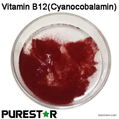 Low price GMP factory Vitamin B12,Cyanocobalamin,  CP/BP/USP/EP/JP