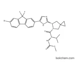 CarbaMic acid, N-[(1S)-1-[[(6S)-6-[5-(7-broMo-9,9-difluoro-9H-fluoren-2-yl)-1H-iMidazol-2-yl]-5-azaspiro[2.4]hept-5-yl]carbonyl]-2-Methylpropyl]-, Methyl ester