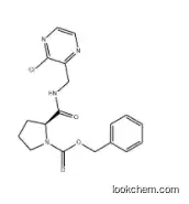 1-Pyrrolidinecarboxylic acid, 2-[[[(3-chloro-2-pyrazinyl)methyl]amino]carbonyl]-, phenylmethyl ester, (2S)-
