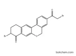 9-Bromo-3-(2-Bromo Acetyl)-10,11-Dihydro-5H-dibenzo(c,g) Chromen-8(9H)-one