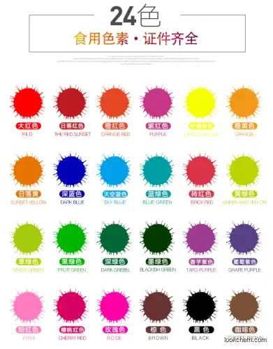 water and oil soluble liquid food coloring for food making in 10ml bottle