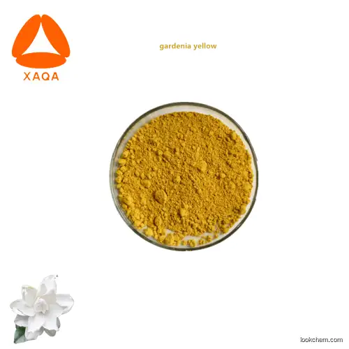 food pigment excellent water soluble gardenia jasminoides ellis extract Gardenia Yellow Powder E100