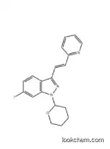 (E)-6-Iodo-3-[2-(pyridin-2-yl)ethenyl]-1-(tetrahydro-2H-pyran-2-yl)-1H-indazole