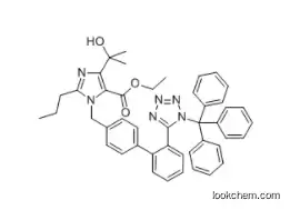 4-(1-Hydroxy-1-methylethyl)-2-propyl-1-[[2'-[(triphenylmethyl)-1H-tetrazol-5-yl][1,1'-biphenyl]-4-yl]methyl]-1H-imidazole-5-carboxylic acid ethyl ester