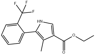 1H-Pyrrole-3-carboxylic acid, 4-methyl-5-[2-(trifluoromethyl)phenyl]-, ethyl ester