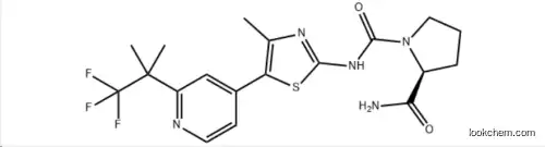 (2S)-N1-[4-Methyl-5-[2-(2,2,2-trifluoro-1,1-dimethylethyl)-4-pyridinyl]-2-thiazolyl]-1,2-pyrrolidinedicarboxamide(1217486-61-7)