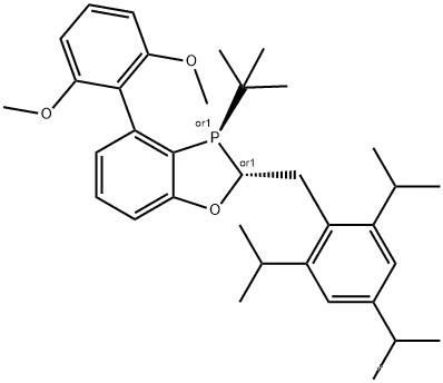 3-(tert-butyl)-4-(2,6-dimethoxyphenyl)-2-(2,4,6-triisopropylbenzyl)-2,3-dihydrobenzo[d][1,3]oxaphosphole(1908442-13-6)