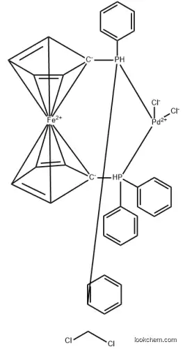 1,1'-Bis(diphenylphosphino)ferrocene-palladium(II)dichloride dichloromethane adduct 95464-05-4