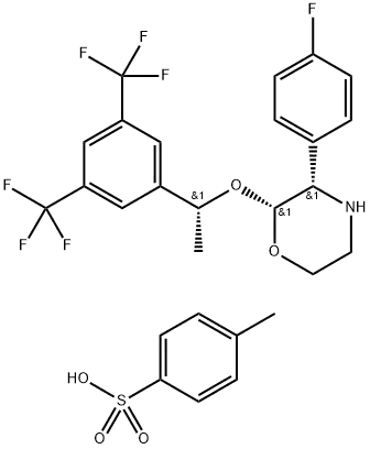 (2R,3S)-2-[(1R)-1-[3,5-Bis(trifluoromethyl)phenyl]ethoxy]-3-(4-fluorophenyl)morpholine 4-methylbenzenesulfonate