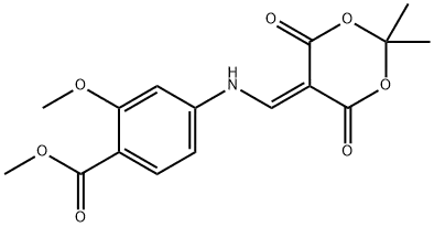 4-[(2,2-Dimethyl-4,6-dioxo-[1,3]dioxan-5-ylidenemethyl)-amino]-2-methoxy-benzoic acid methyl ester