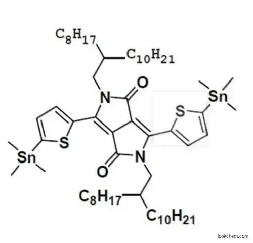2,5-bis(2-octyldodecyl)-3,6-bis(5-(trimethylstannyl)thiophen-2-yl)-2,5-dihydropyrrolo[3,4-c]pyrrole-1,4-dione