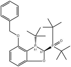 ((2S,3S)-4-(benzyloxy)-3- (tert-butyl)-2,3- dihydrobenzo[d][1,3]oxaph osphol-2-yl)di-tertbutylphosphine oxide