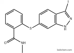 BenzaMide, 2-[(3-iodo-1H-indazol-6-yl)thio]-N-Methyl- 885126-34-1