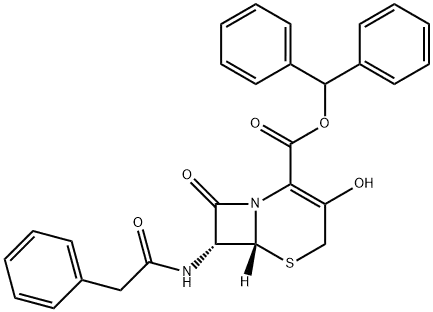 (6R,7R)-3-Hydroxy-8-oxo-7-[(phenylacetyl)amino]-5-thia-1-azabicyclo[4.2.0]oct-2-ene-2-carboxylic acid diphenyl methyl ester