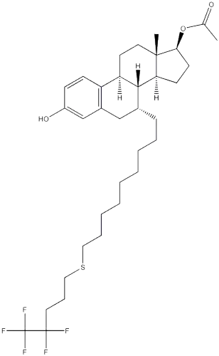 Estra-1,3,5(10)-triene-3,17-diol,7-[9-[(4,4,5,5,5-pentafluoropentyl)thio]nonyl]-,17-acetate,(7a,17b)-