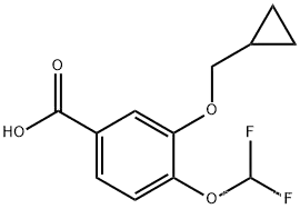 3-Cyclopropylmethoxy-4-difluoromethoxy-benzoic acid
