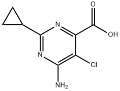 6-AMINO-5-CHLORO-2-CYCLOPROPYLPYRIMIDINE-4-CARBOXYLIC ACID