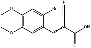 3-(2-bromo-4,5-dimethoxyphenyl)-2-cyanoacrylic acid