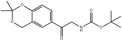 CarbaMic acid, [2-(2,2-diMethyl-4H-1,3-benzodioxin-6-yl)-2-oxoethyl]-, 1,1-diMethylethyl ester
