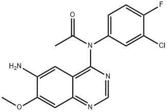 Acetamide, N-(6-amino-7-methoxy-4-quinazolinyl)-N-(3-chloro-4-fluorophenyl)-