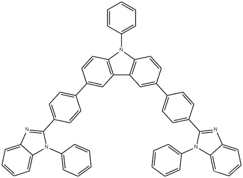 9-Phenyl-3,6-bis[4-(1-phenyl-1H-benzimidazol-2-yl)phenyl]-9H-carbazole