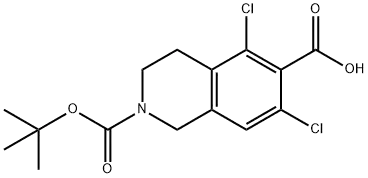 2-(tert-butoxycarbonyl)-5,7-dichloro-1,2,3,4-tetrahydroisoquinoline-6-carboxylic acid