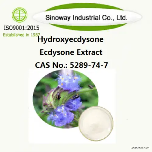 factory supply 98% Hydroxyecdysone Ecdysone Extract β-ecdysone