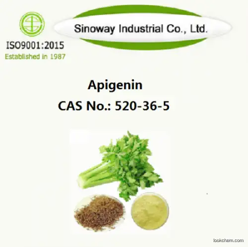 98% HPLC celery leaf extract Anti-cancer Apigenin powder