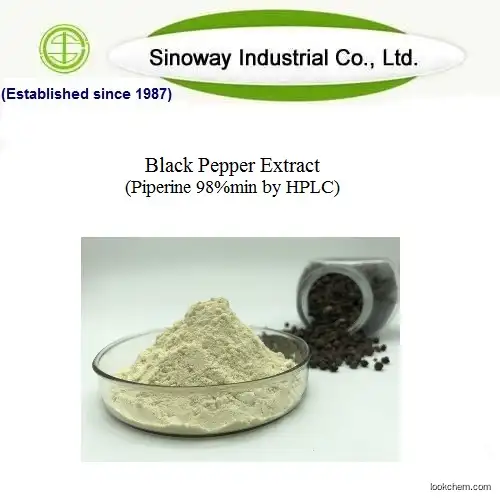 Natural Piperine 98%, Black Pepper Extract